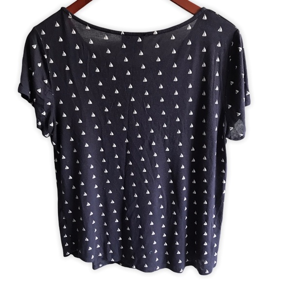 Anthropologie W5 Sailboat Soft Tee Top - Picture 4 of 4